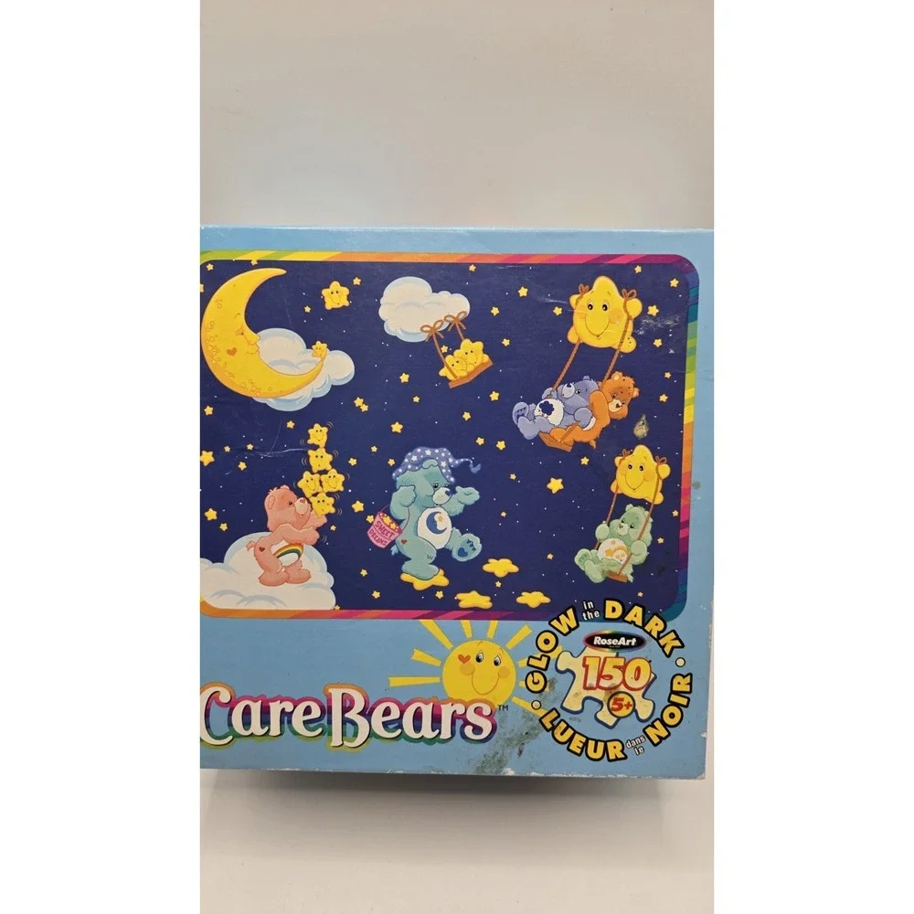 Care Bears Glow In The Dark 150 Piece Puzzle RoseArt 2004 Complete With Box